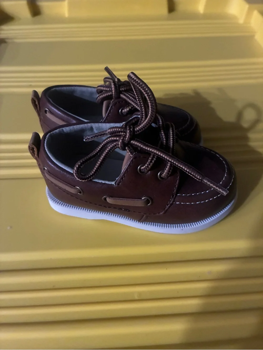 Two pairs Koala kids Classic Brown Kids Dress Shoes with Lace-Up Closure